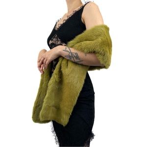 Vintage Christian Dior by John Galliano F/W 2000 Mink Wrap